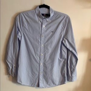 Vineyard Vines Kids Whale Stripe Button Down